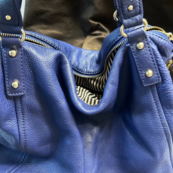 Kate Spade Leather Shoulder bag. Large. Blue. - Picture 1 of 7